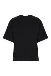 T-shirt in misto viscosa nera -  | Wise