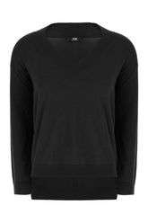 Maglione in misto seta nero -  | Wise