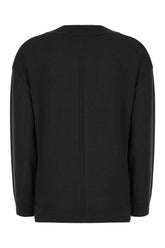 Maglione in misto seta nero -  | Wise