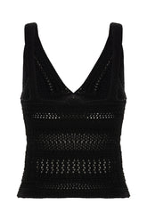 Top in cotone nero -  | Wise