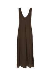 Abito in raso cioccolato -  | Wise