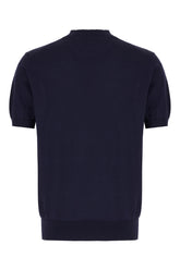T-shirt in misto cotone blu notte -  | Wise