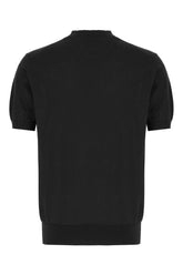 T-shirt in misto cotone nero -  | Wise