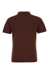 Polo in cotone marrone -  | Wise
