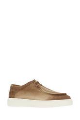 Camel suede lace-up shoes -  | Wise