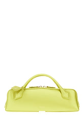 Lime green satin Le Teckel clutch -  | Wise