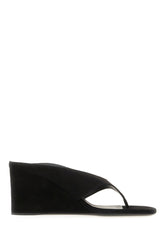 Black suede Cube mules -  | Wise