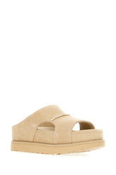 Slippers Goldenstar in pelle scamosciata sand -  | Wise