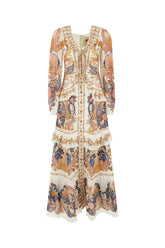 Abito in viscosa stampata -  | Wise