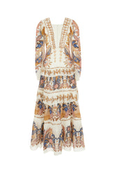 Abito in viscosa stampata -  | Wise