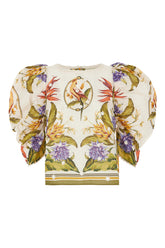 Printed cotton blouse -  | Wise