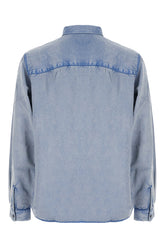 Camicia in rayon blu denim -  | Wise