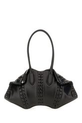 Borsa a spalla Manta in pelle nera -  | Wise