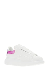 Sneakers in pelle bianca con tallone in PVC oleografico -  | Wise