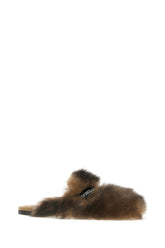 Brown shearling slippers -  | Wise