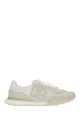 Sneakers DG Athletic bianche in pelle scamosciata e nylon -  | Wise