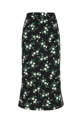 Gonna in seta stretch stampata -  | Wise