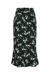 Gonna in seta stretch stampata -  | Wise