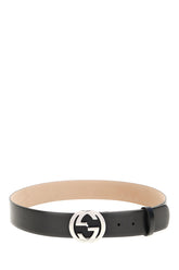 Black leather belt -  | Wise