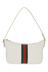 Borsa a spalla piccola Lunetta in pelle bianca -  | Wise