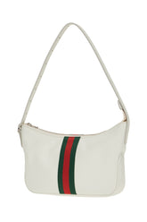 Borsa a spalla piccola Lunetta in pelle bianca -  | Wise