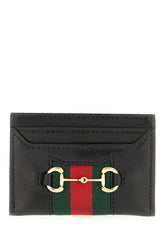 Portacarte in pelle nera -  | Wise