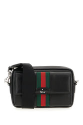 Borsa a tracolla in pelle nera -  | Wise