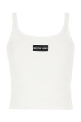 White stretch cotton top -  | Wise