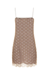 Mini abito in poliestere decorato -  | Wise