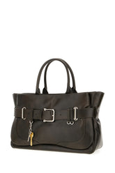 Borsa a mano in pelle testa di moro -  | Wise