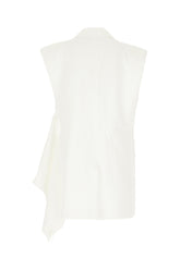 Gilet in misto cotone bianco -  | Wise