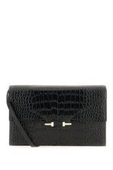 Borsa a tracolla in pelle nera -  | Wise