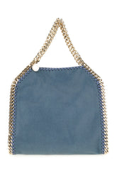 Borsa a mano Falabella mini in eco shaggy deer blu denim -  | Wise