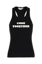 Top in cotone stretch nero -  | Wise