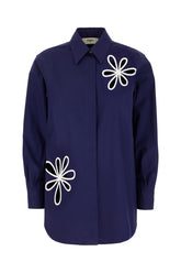 Camicia in popeline blu -  | Wise