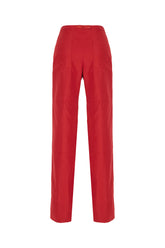 Pantalone in misto viscosa rossa -  | Wise