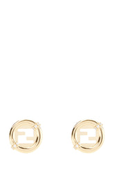 Golden metal EverRound earrings -  | Wise