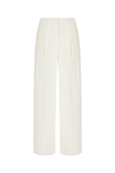 Pantalone in misto lino bianco -  | Wise