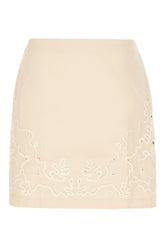 Gonna in cotone beige -  | Wise