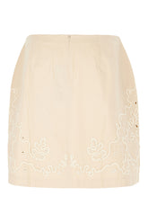 Gonna in cotone beige -  | Wise