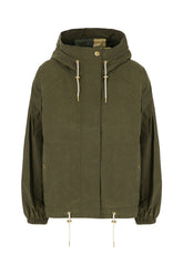 Military green cotton blend Hawridge jacket -  | Wise