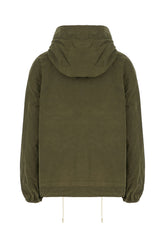 Military green cotton blend Hawridge jacket -  | Wise