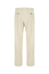 Pantalone in cotone stretch sabbia -  | Wise
